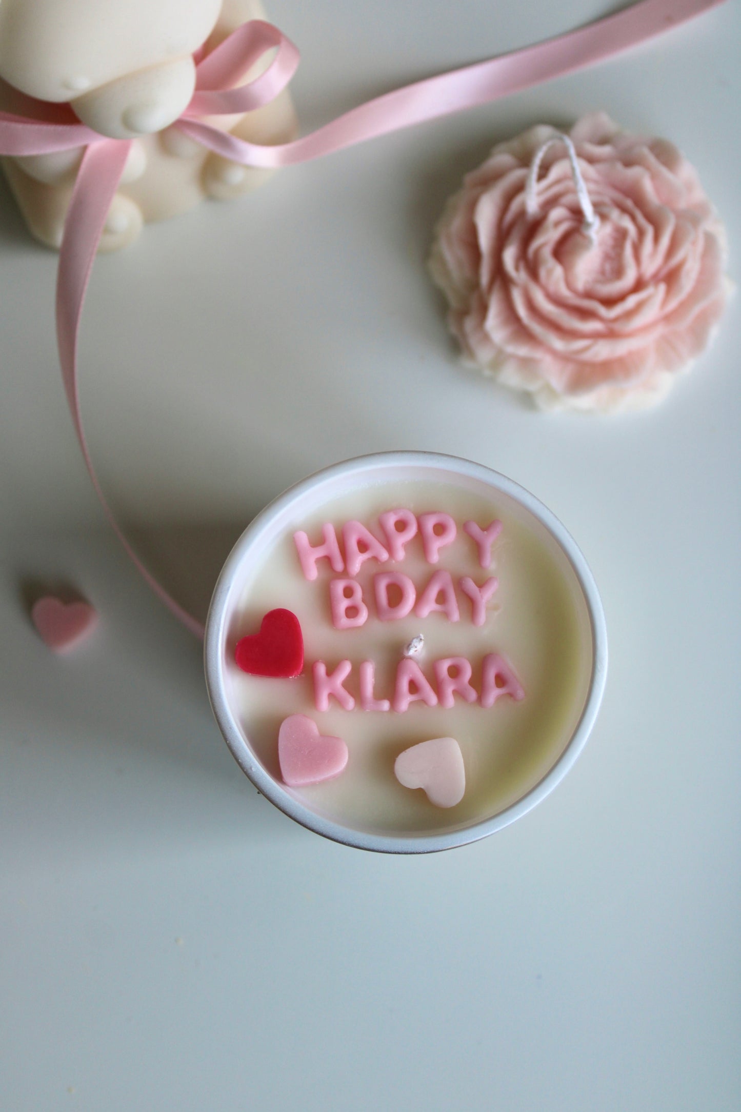 Dišeča sveča Happy Birthday, 190g - personalizirana