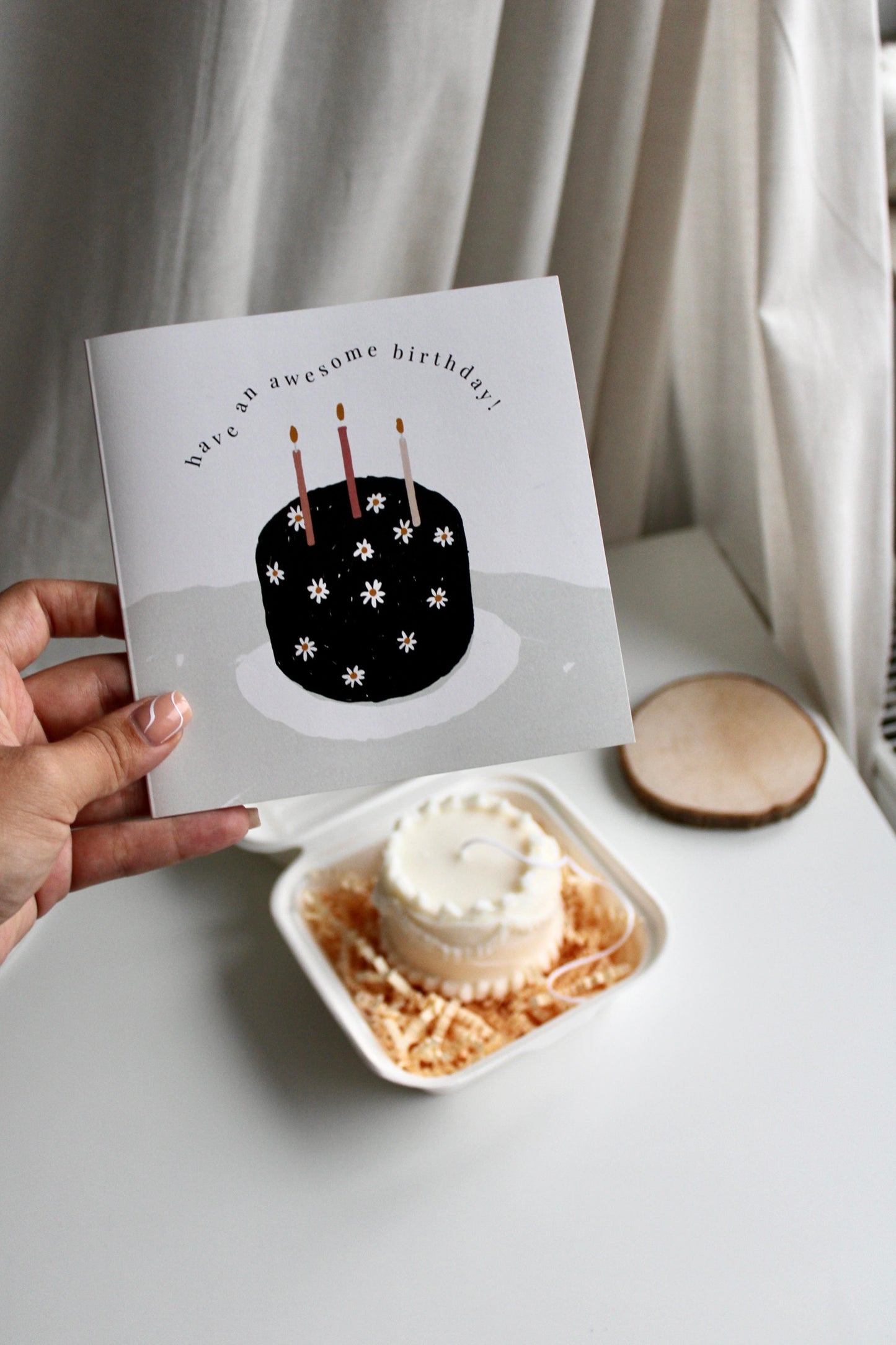 Dekorativna sveča "Birthday Cake/ Rojstnodnevna torta"