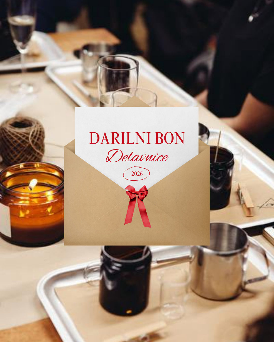 Darilni bon za ustvarjalno delavnico s svečami