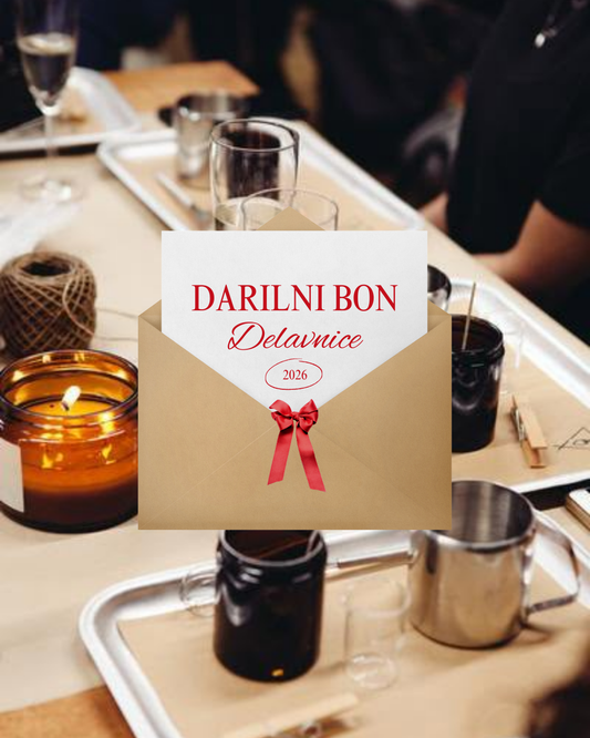 Darilni bon za ustvarjalno delavnico s svečami